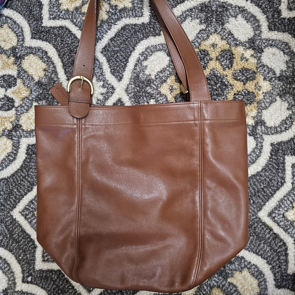 Brown Leather Tote Bag